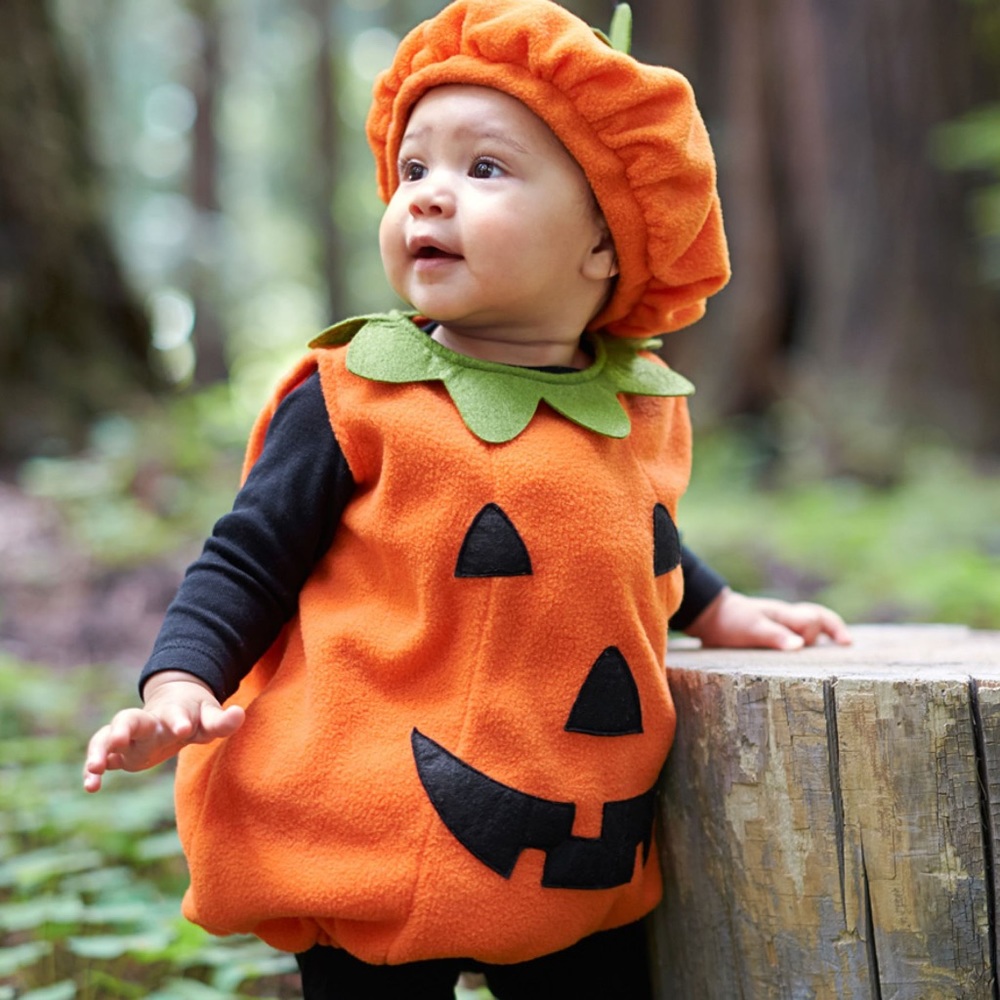 Pottery Barn Kids Halloween Costume Pumpkin 6-12 Months